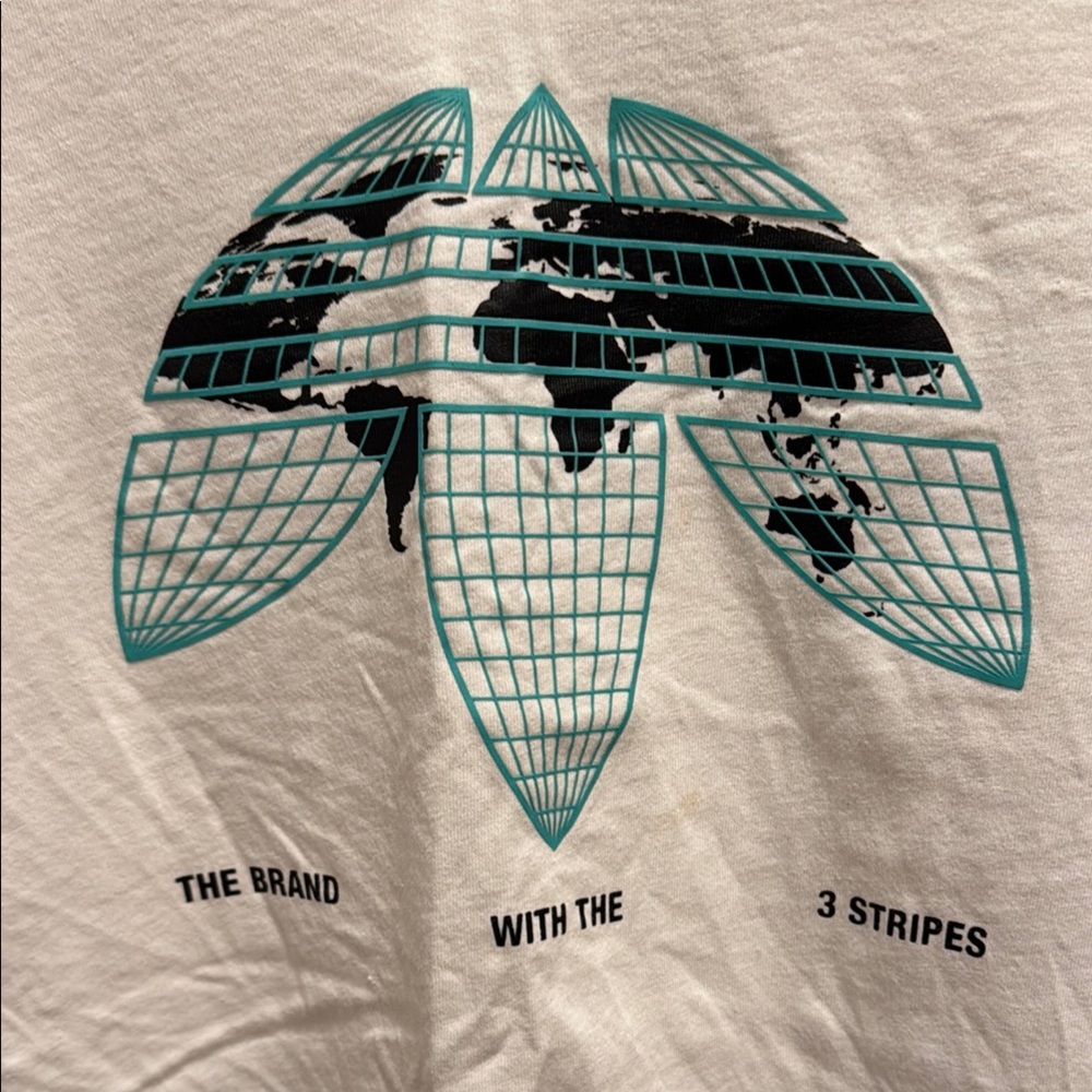 Adidas Limited Edition from Europe White Graphic Men's T-Shirt - Picture 2 of 9